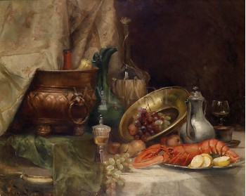 РЕПРОДУКЦИИ НА КАРТИНИ Декоративен натюрморт с омари (1897)