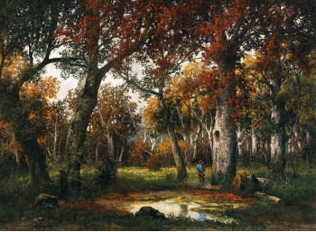 РЕПРОДУКЦИИ НА КАРТИНИ Дървосекачи в есенна гора (1907)