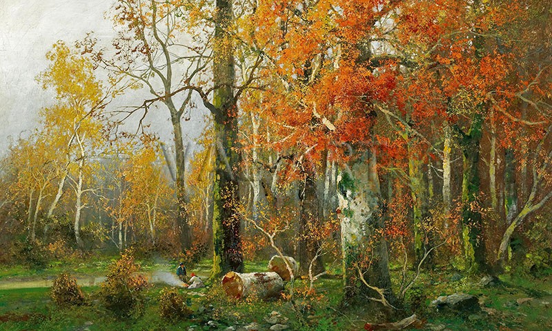 РЕПРОДУКЦИИ НА КАРТИНИ В есенна гора (1908)