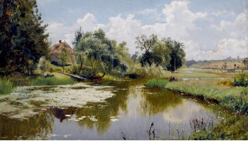 РЕПРОДУКЦИИ НА КАРТИНИ Речен пейзаж (1890)