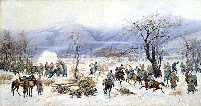 РЕПРОДУКЦИИ НА КАРТИНИ Битката при Шипка-Шейново 28 декември 1877 (1894)