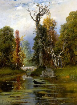 Речен пейзаж (1896) РЕПРОДУКЦИИ НА КАРТИНИ
