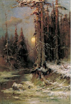 Залез през зимата (1897)  РЕПРОДУКЦИИ НА КАРТИНИ