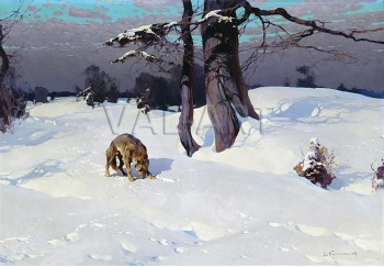 РЕПРОДУКЦИИ НА КАРТИНИ Вълк в снега (1939)