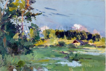 Репродукции на картини: Летен пейзаж (1914) – Константин Коровин