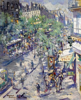 Репродукции на картини: Севастополският булевард (1923) – Константин Коровин