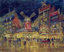 Репродукции на картини: Мулен Руж, Париж (1939) – Константин Коровин