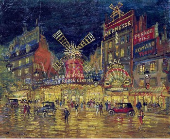 Репродукции на картини: Мулен Руж, Париж (1939) – Константин Коровин
