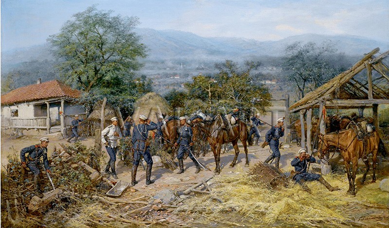 РЕПРОДУКЦИИ НА КАРТИНИ Утро в село Брестовица (1881)