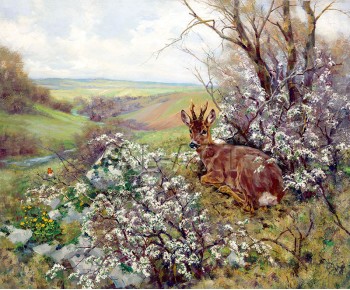РЕПРОДУКЦИИ НА КАРТИНИ Сръндак лежащ на тревата (1900)