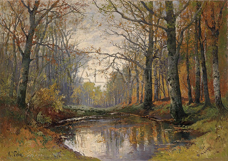 РЕПРОДУКЦИИ НА КАРТИНИ Есенен горски пейзаж (1905)