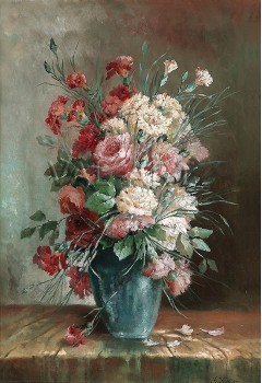 РЕПРОДУКЦИИ НА КАРТИНИ Карамфили във ваза (1911)
