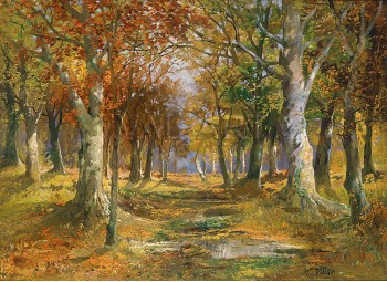 РЕПРОДУКЦИИ НА КАРТИНИ Есенен пейзаж (1901)