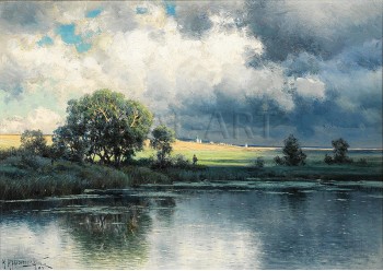 РЕПРОДУКЦИИ НА КАРТИНИ Речен пейзаж (1897)
