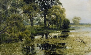 РЕПРОДУКЦИИ НА КАРТИНИ Обрасло езеро (1888)
