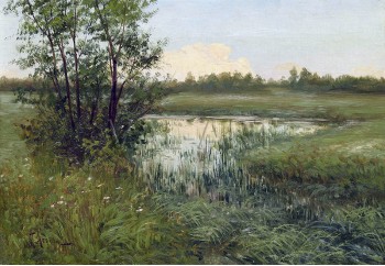 РЕПРОДУКЦИИ НА КАРТИНИ Пейзаж с езерце (1883)