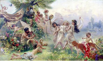 РЕПРОДУКЦИИ НА КАРТИНИ Щастлива Аркадия (1890)