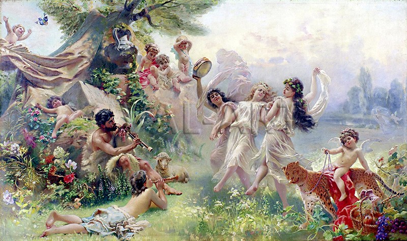 РЕПРОДУКЦИИ НА КАРТИНИ Щастлива Аркадия (1890)