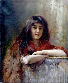 РЕПРОДУКЦИИ НА КАРТИНИ Портрет на младо момиче (1904)