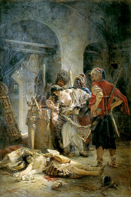 РЕПРОДУКЦИИ НА КАРТИНИ Българските мъченици (1877)