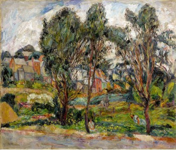 РЕПРОДУКЦИИ НА КАРТИНИ Градски пейзаж с дървета (1925)