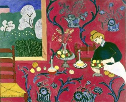 Репродукции на картини: Червената стая (Хармония в червено) (1908) – Анри Матис
