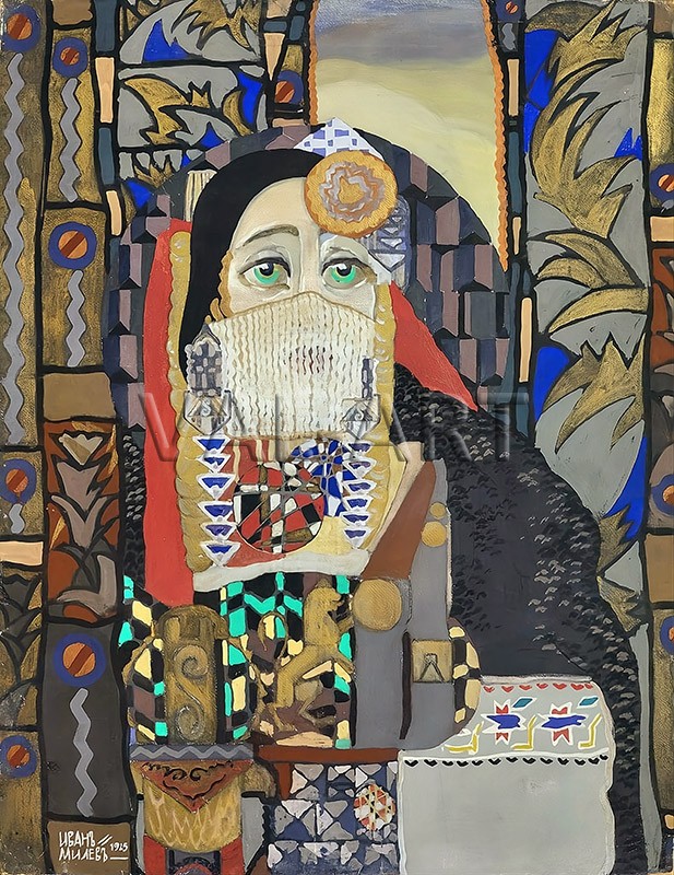 РЕПРОДУКЦИИ НА КАРТИНИ Ахинора. Моделът е Анна Орозова (1925)