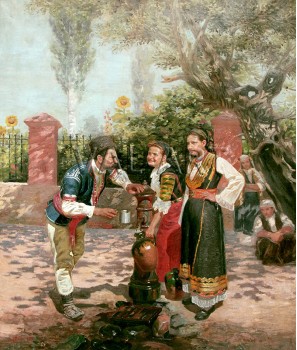 РЕПРОДУКЦИИ НА КАРТИНИ На чешмата (1899)