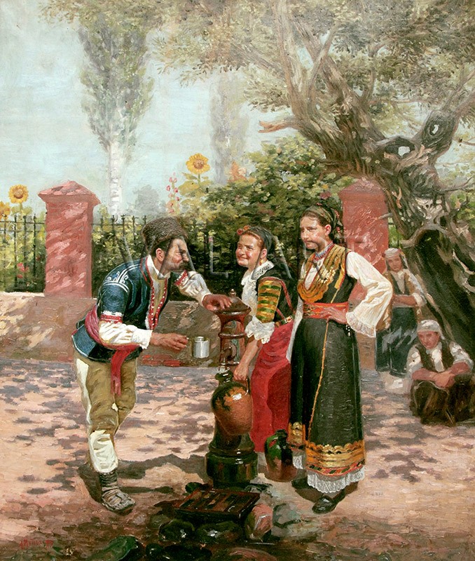 РЕПРОДУКЦИИ НА КАРТИНИ На чешмата (1899)