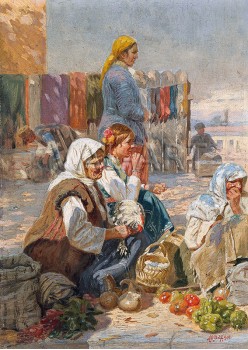 РЕПРОДУКЦИИ НА КАРТИНИ Селски пазар (1901)