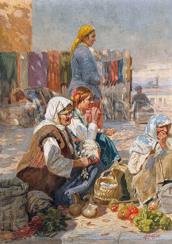 РЕПРОДУКЦИИ НА КАРТИНИ Селски пазар (1901)