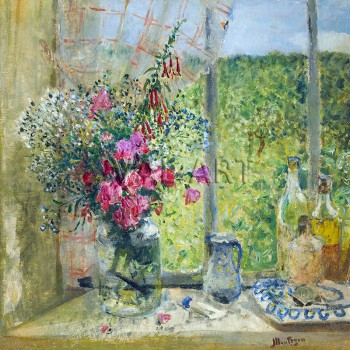 РЕПРОДУКЦИИ НА КАРТИНИ Прозорец с цветя (1935)
