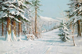 РЕПРОДУКЦИИ НА КАРТИНИ Зима (1895)
