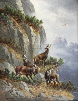 Диви кози в защита (1845) РЕПРОДУКЦИИ НА КАРТИНИ