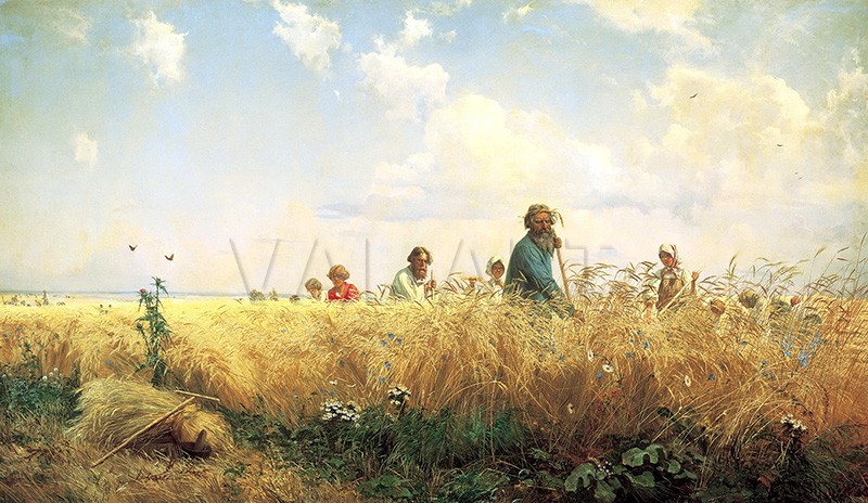 РЕПРОДУКЦИИ НА КАРТИНИ Време за жътва (Жътварите) (1887)