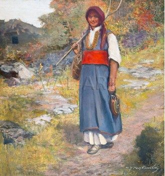 РЕПРОДУКЦИИ НА КАРТИНИ Българско селско момиче (1930)