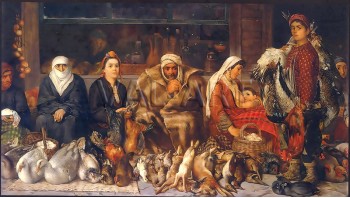 РЕПРОДУКЦИИ НА КАРТИНИ Пазар в Пловдив (1888)