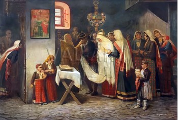 РЕПРОДУКЦИИ НА КАРТИНИ Сватба в Момчиловци (1895)