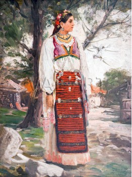 РЕПРОДУКЦИИ НА КАРТИНИ Мома от Врачанско (1900)