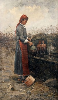 РЕПРОДУКЦИИ НА КАРТИНИ На чешмата (1889)