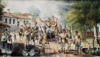 РЕПРОДУКЦИИ НА КАРТИНИ  Сватба в Софийско (1905) 