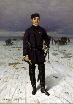 РЕПРОДУКЦИИ НА КАРТИНИ Портрет на участник в Руско-турската война от 1877-1878 г. (1886)