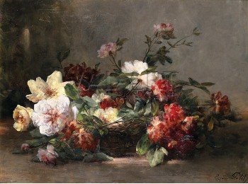 РЕПРОДУКЦИИ НА КАРТИНИ Натюрморт с рози (1885)
