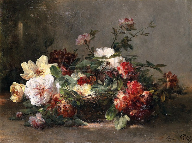 РЕПРОДУКЦИИ НА КАРТИНИ Натюрморт с рози (1885)