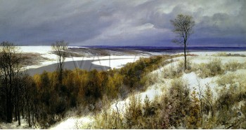 РЕПРОДУКЦИИ НА КАРТИНИ Ранен сняг (1891)