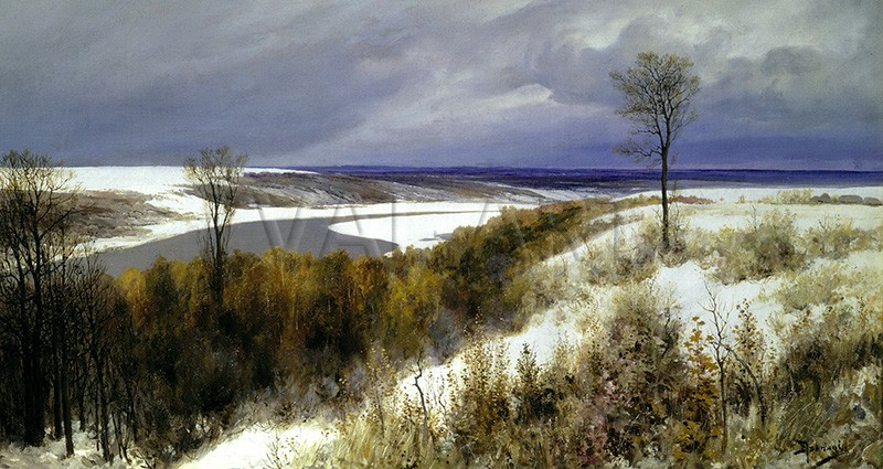 РЕПРОДУКЦИИ НА КАРТИНИ Ранен сняг (1891)