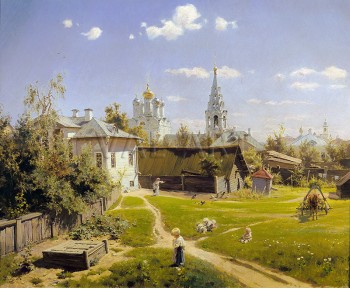 РЕПРОДУКЦИИ НА КАРТИНИ Московски вътрешен двор (1878)
