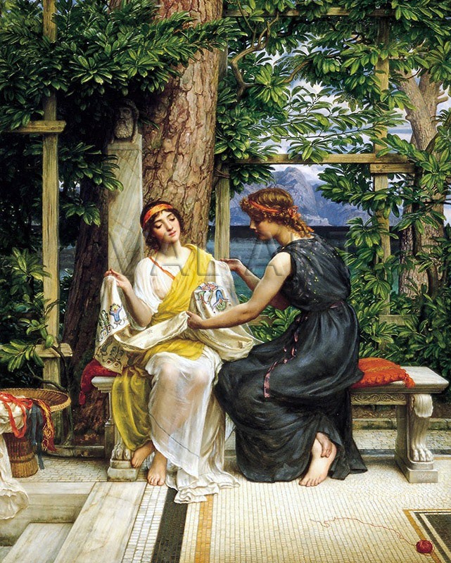 РЕПРОДУКЦИИ НА КАРТИНИ Елена и Хермия (1911)
