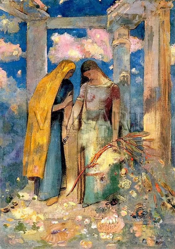 РЕПРОДУКЦИИ НА КАРТИНИ Мистичен разговор (1892)