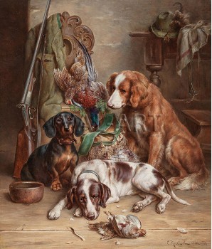 РЕПРОДУКЦИИ НА КАРТИНИ След лова (1907)